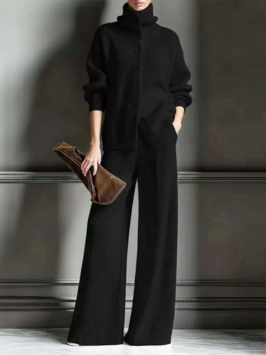 💝2026 Women's Cozy Cardigan Sweater & Pants Two-Piece Set