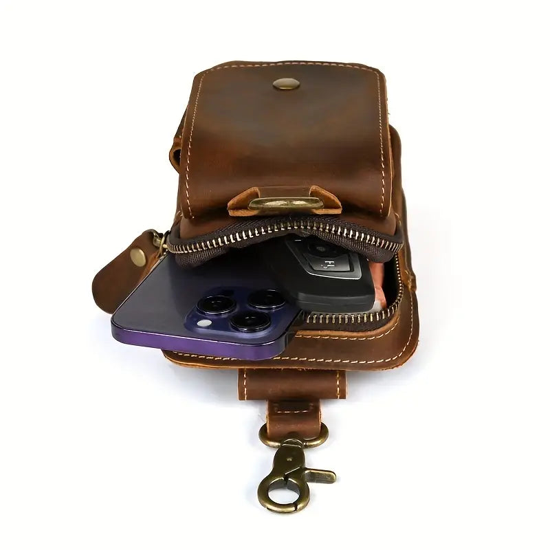 Vintage Leather Waist Pack