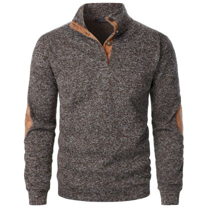 Men's Outdoor Casual Henley Long Sleeve Sweater