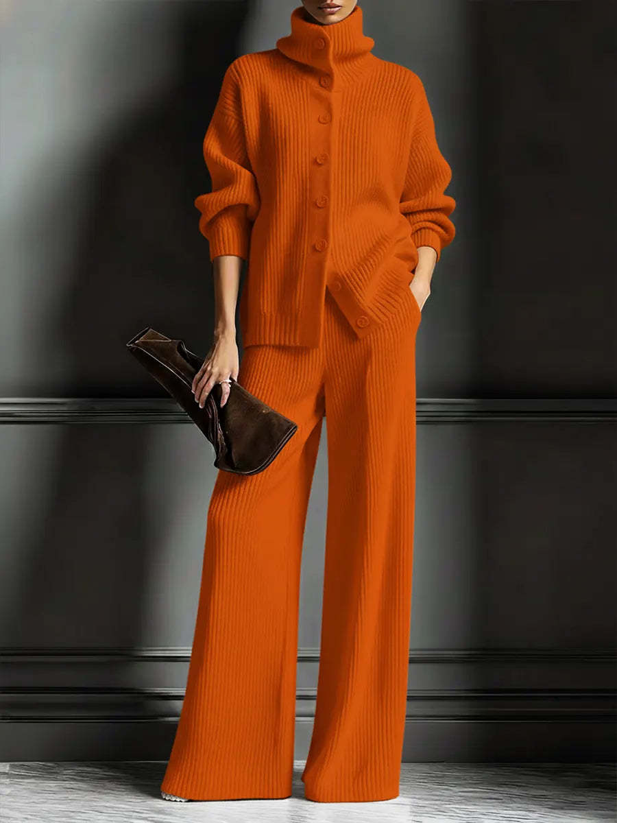 💝2026 Women's Cozy Cardigan Sweater & Pants Two-Piece Set