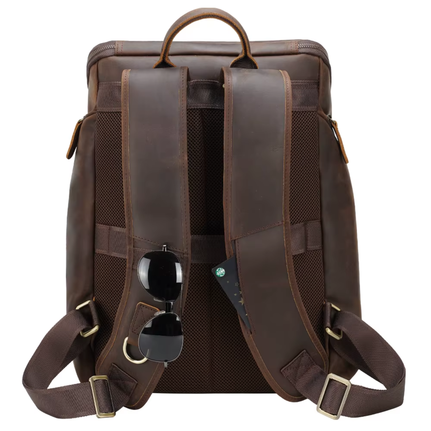 Laptop Leather Backpack