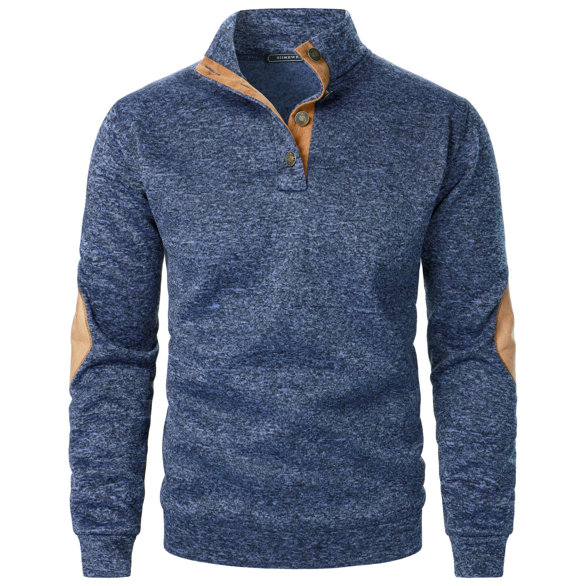 Men's Outdoor Casual Henley Long Sleeve Sweater