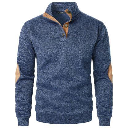Men's Outdoor Casual Henley Long Sleeve Sweater