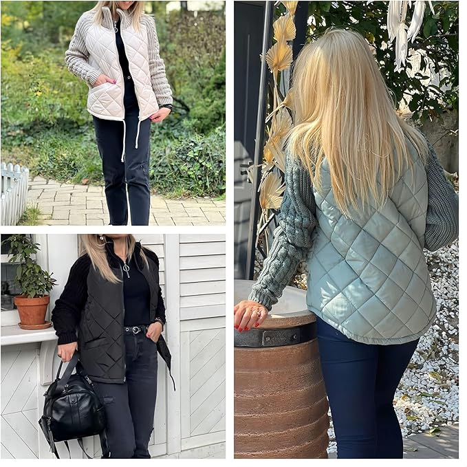 ⏰ LAST DAY 💥-2026 New Women's Knit Patchwork Puffy Jacket