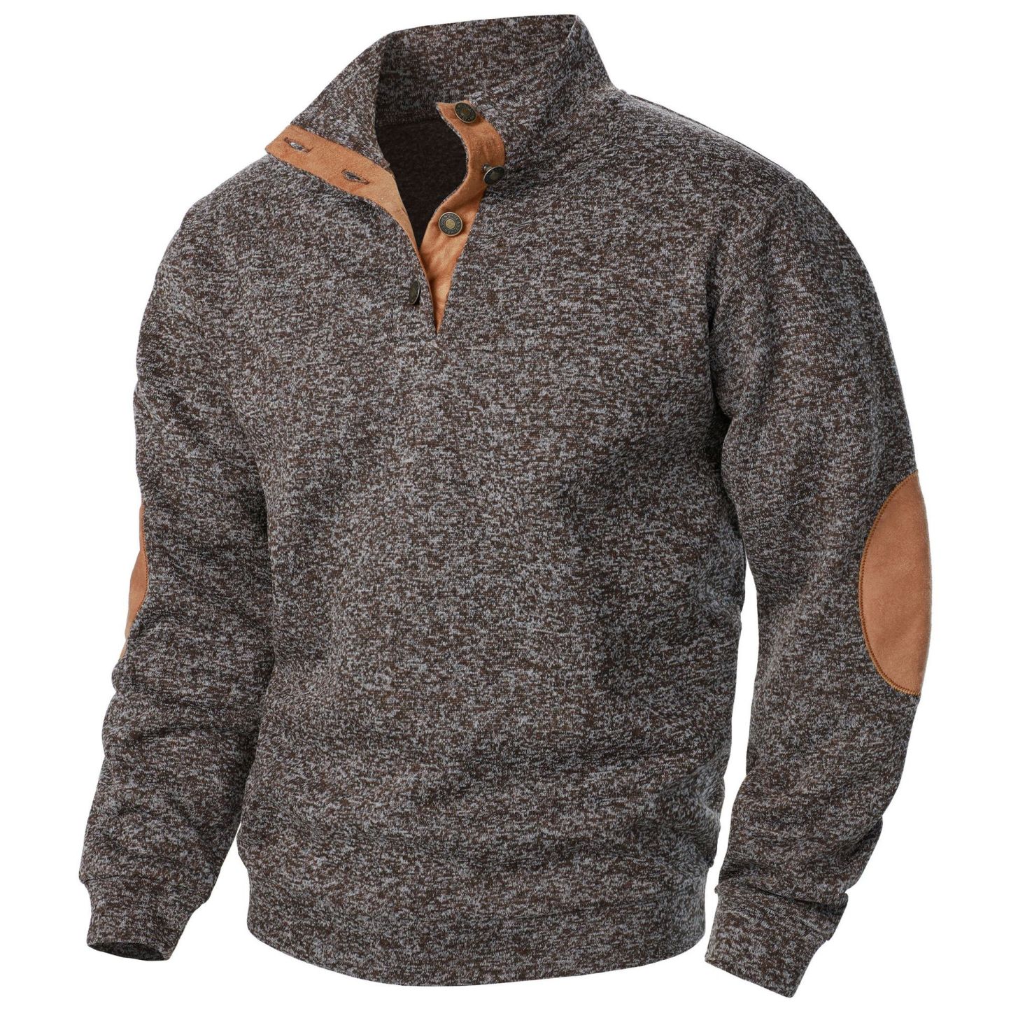 Men's Outdoor Casual Henley Long Sleeve Sweater