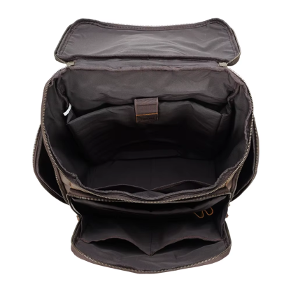 Laptop Leather Backpack
