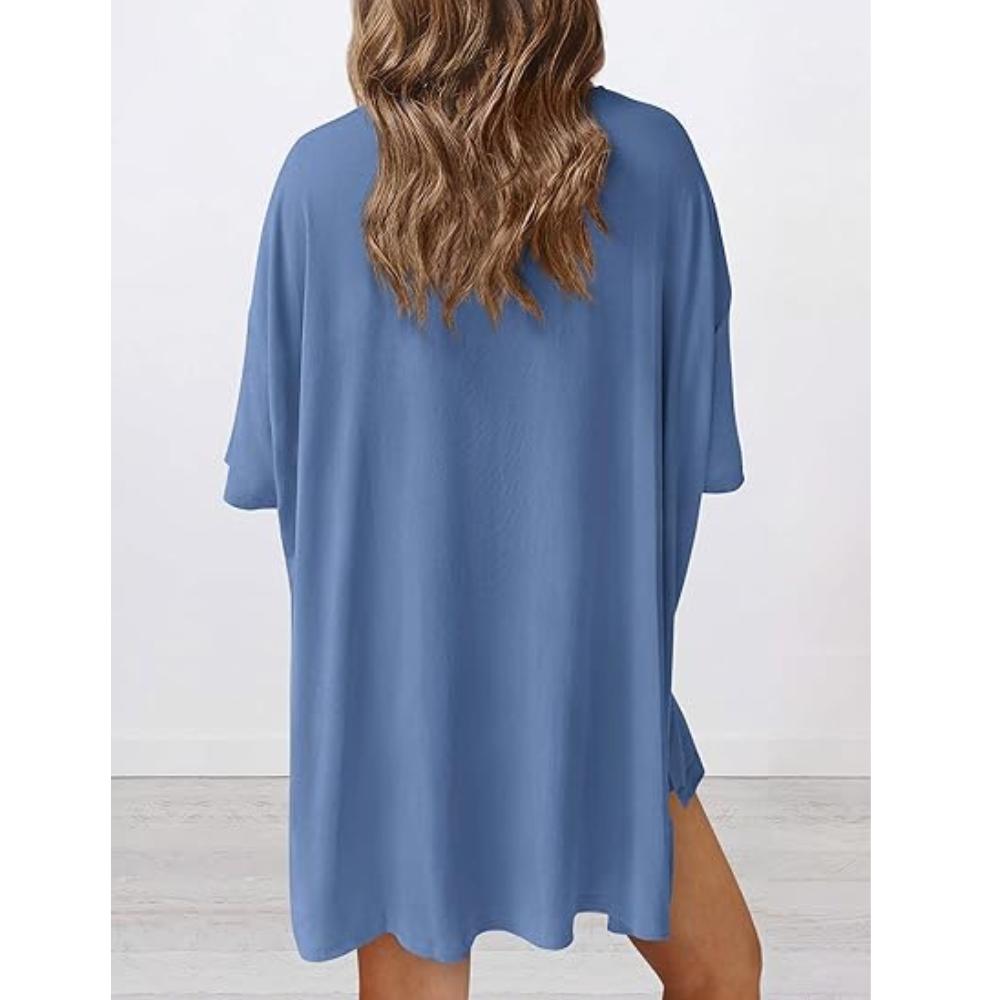 PRETTYGARDEN Women 2 Piece Lounge Set Summer Casual Oversized Shirts Biker Shorts Matching Airport Travel Outfit Clothes