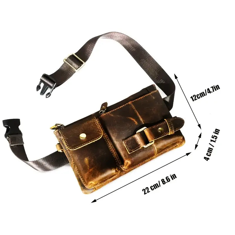 Vintage Leather Waist Bag