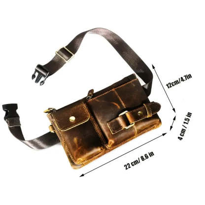 Vintage Leather Waist Bag
