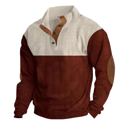 Men's Outdoor Casual Stand Collar Long Sleeve Sweatshirt
