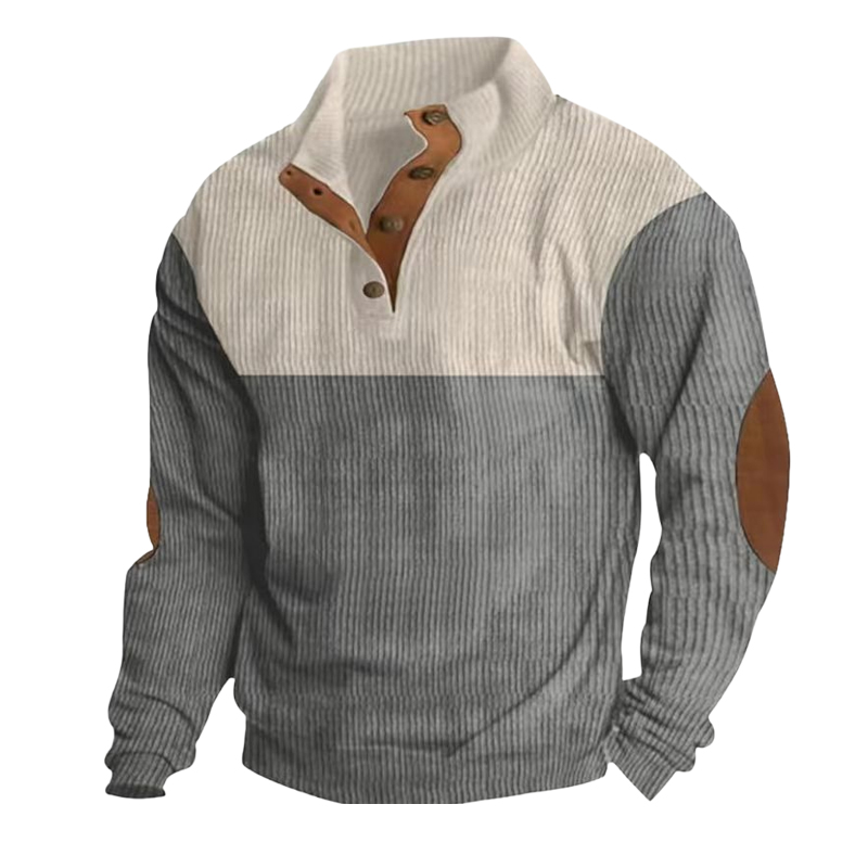 Men's Outdoor Casual Stand Collar Long Sleeve Sweatshirt