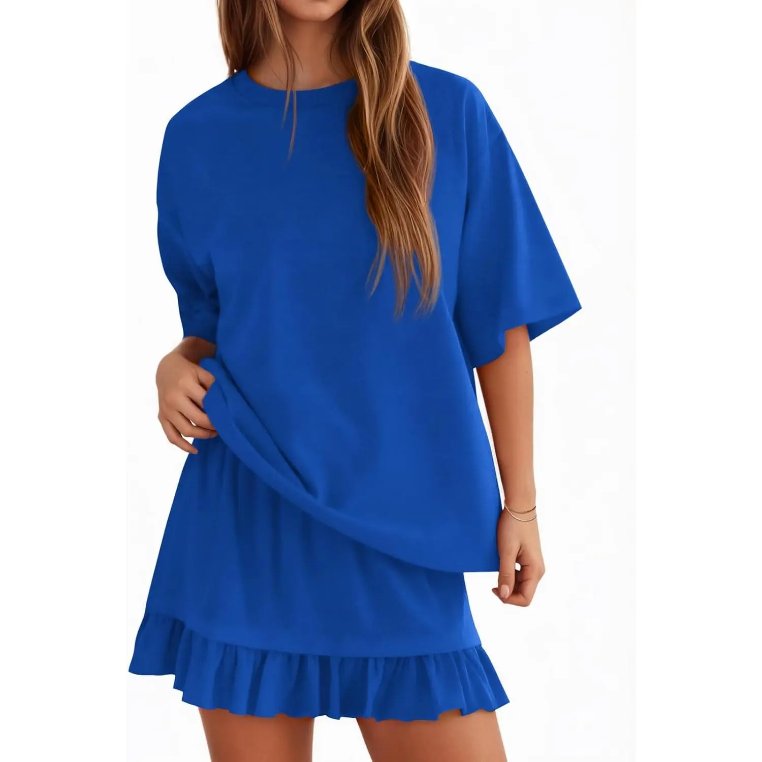  Women's 2 Piece Skirt Set for Summer Vacation