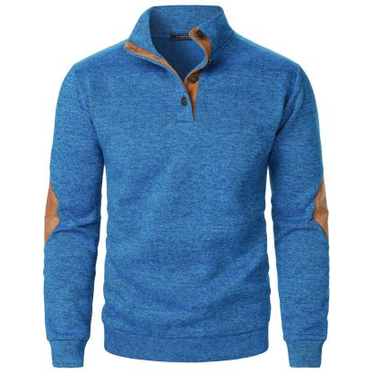 Men's Outdoor Casual Henley Long Sleeve Sweater