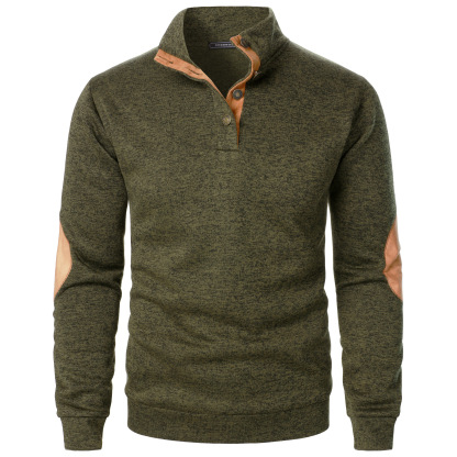 Men's Outdoor Casual Henley Long Sleeve Sweater