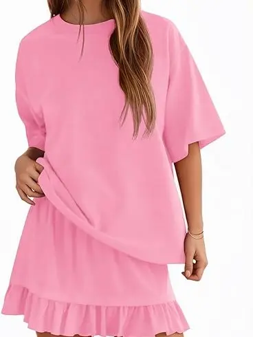  Women's 2 Piece Skirt Set for Summer Vacation
