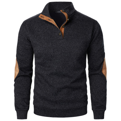 Men's Outdoor Casual Henley Long Sleeve Sweater