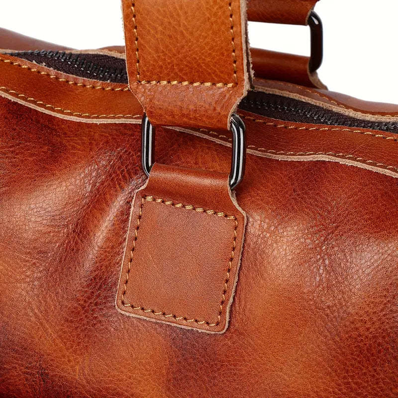 Large Leather Men's Luggage Bag