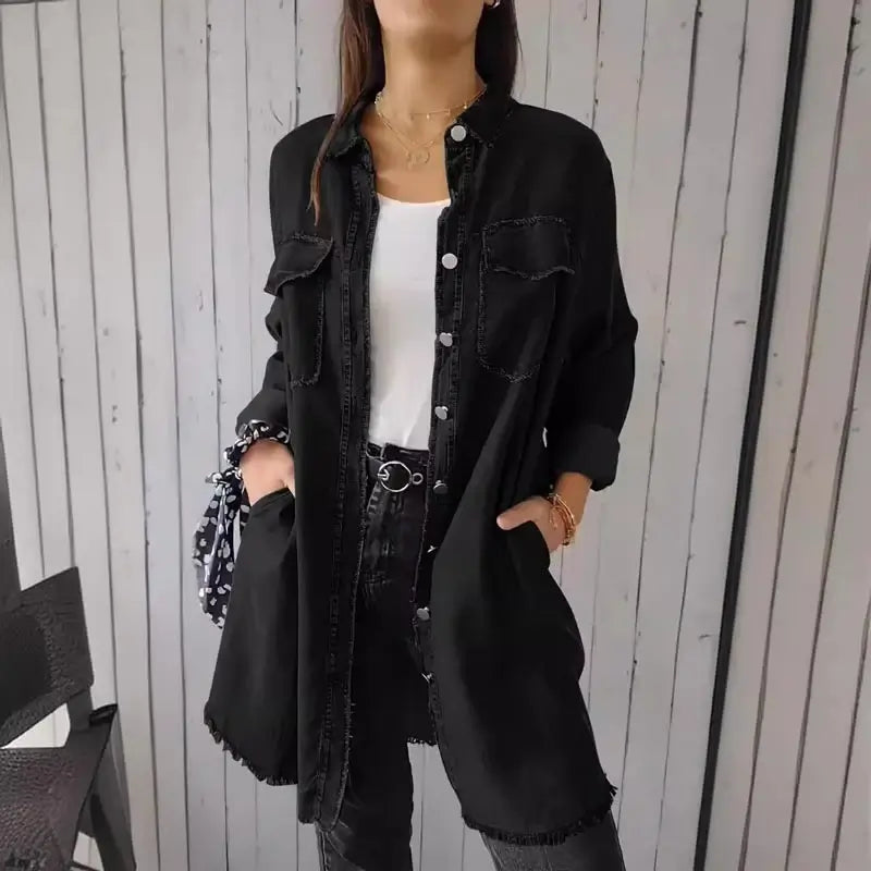 Casual Denim Shirt Jacket