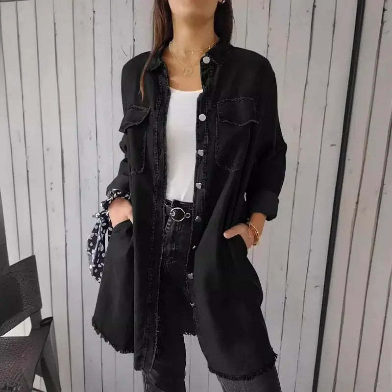 Casual Denim Shirt Jacket