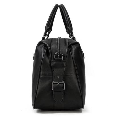 Black Leather Holdall