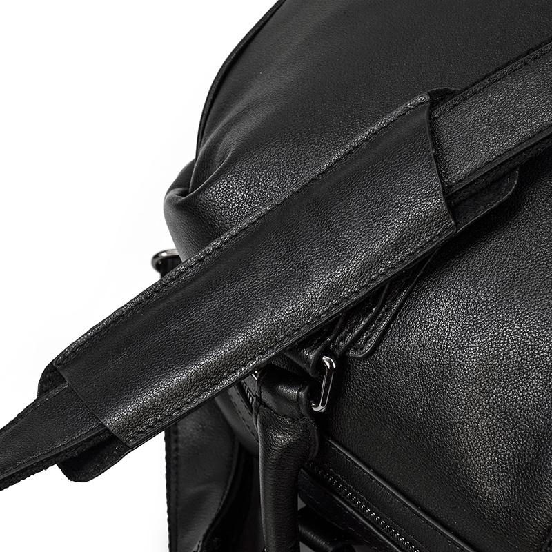 Black Leather Holdall