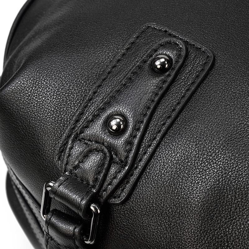 Black Leather Holdall