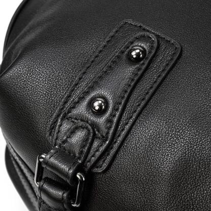 Black Leather Holdall