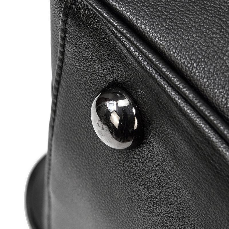 Black Leather Holdall