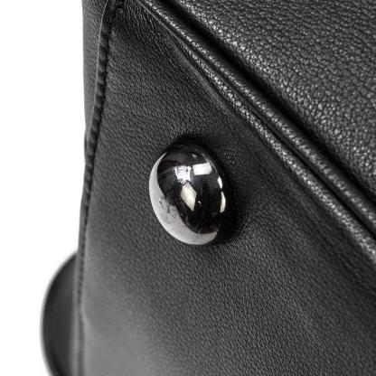 Black Leather Holdall