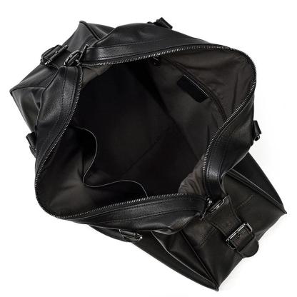 Black Leather Holdall