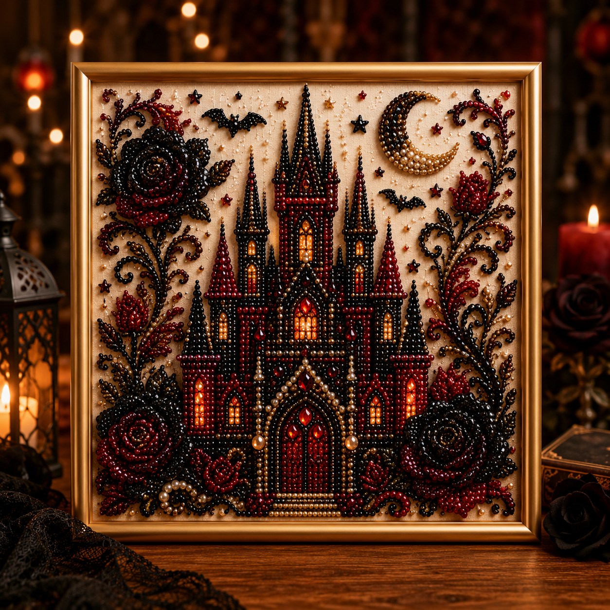 🔥 Last Day 75% OFF-👻✨ Halloween Pearl Art DIY Kit – Turn Tiny Pearls into Spooky-Cute Magic