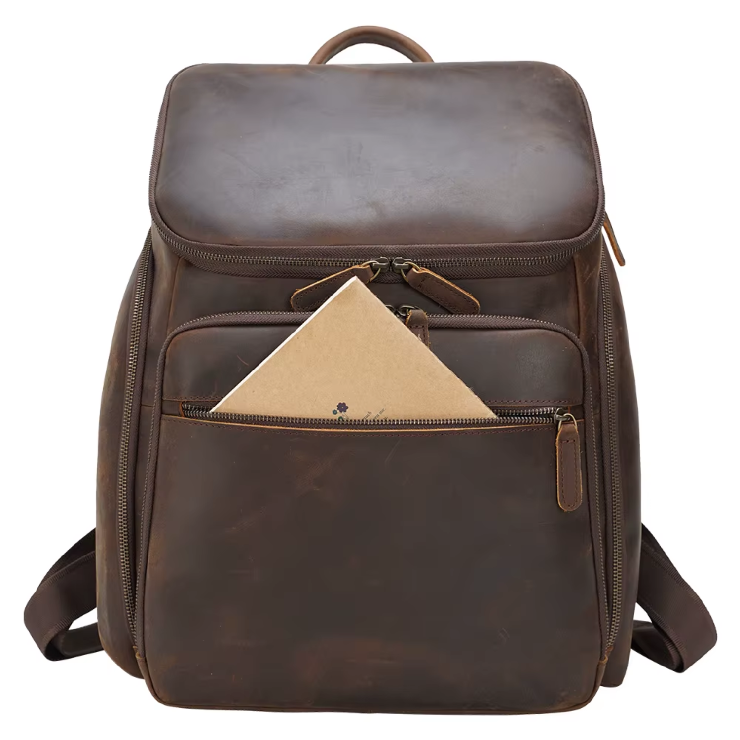 Laptop Leather Backpack