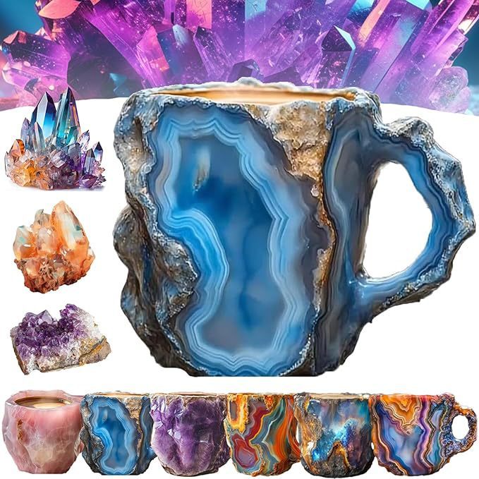🔥Last 4 hours 52% OFF -🥃2024 New Mineral Crystal Coffee Mugs