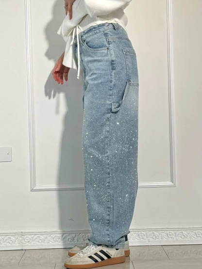 Balloon Carpenter Shine Denim Jeans