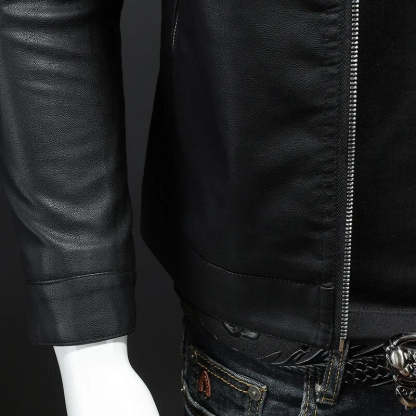 Men's leather bomber jacket 