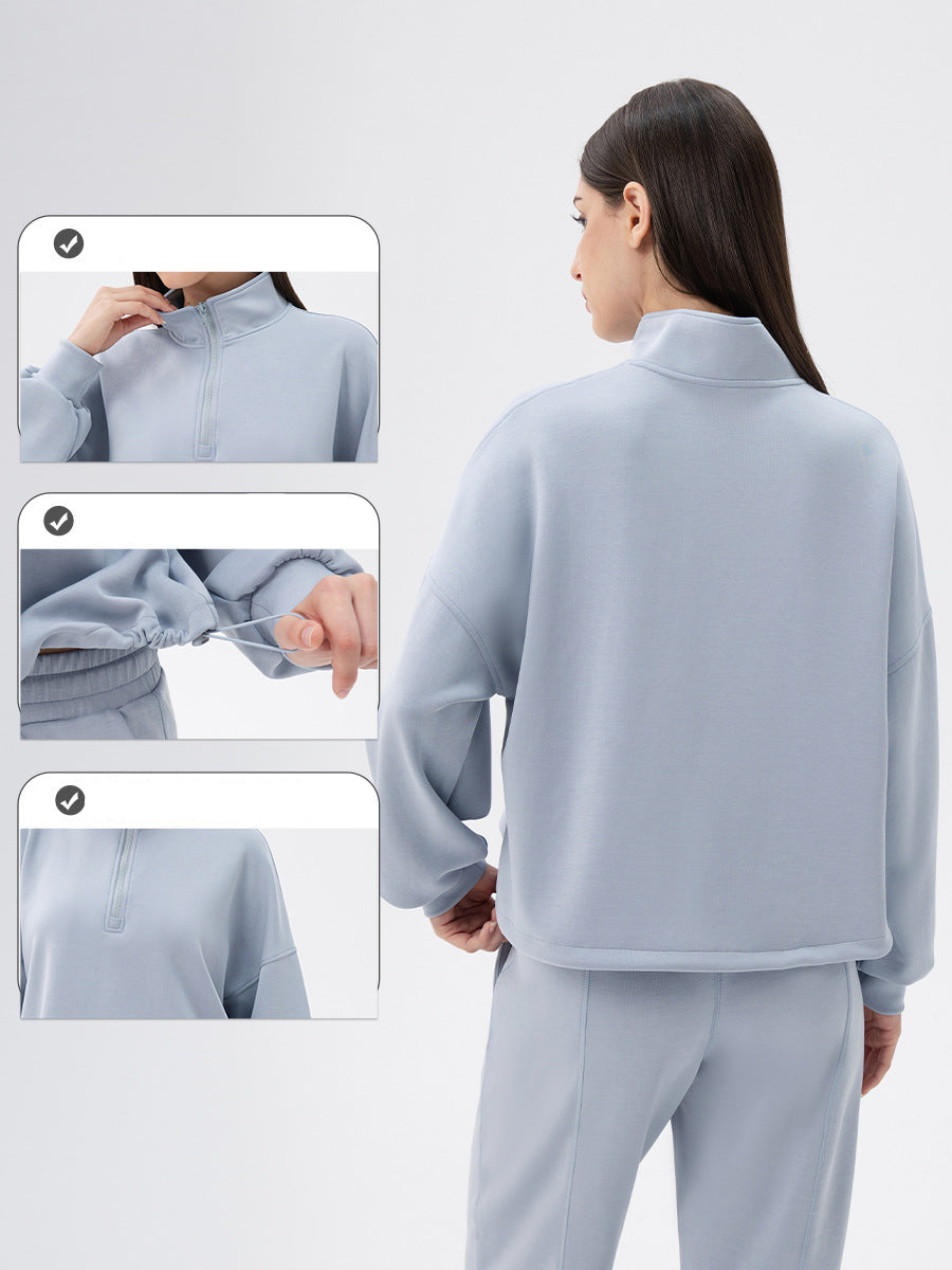 Women’s Modal High Collar Yoga Sweatshirt