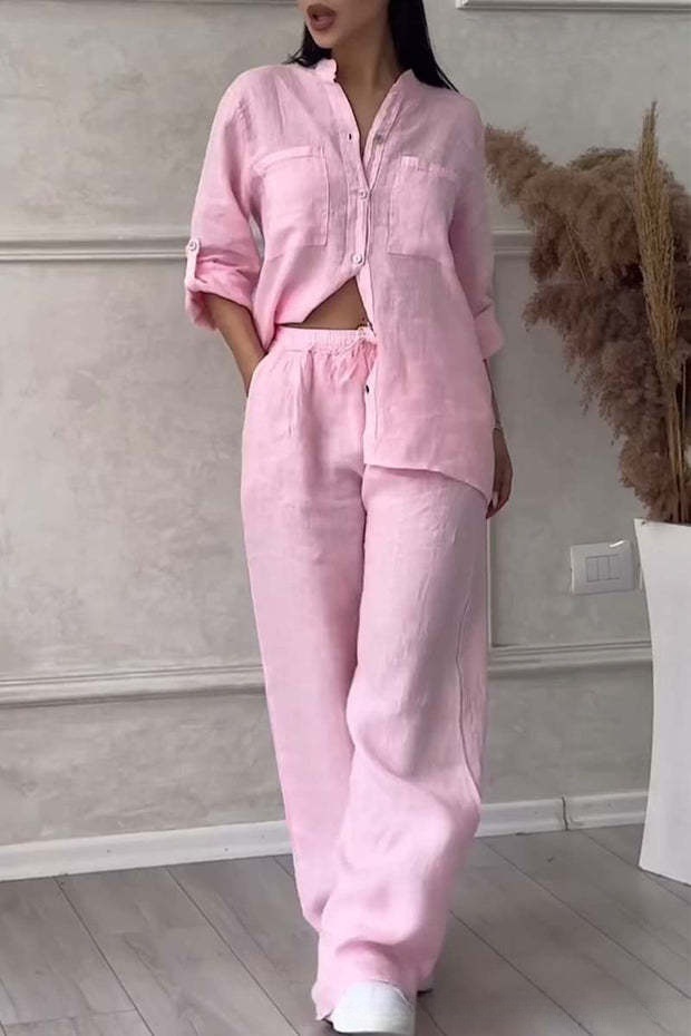 Two-Piece Linen Ladies' Set – Alina