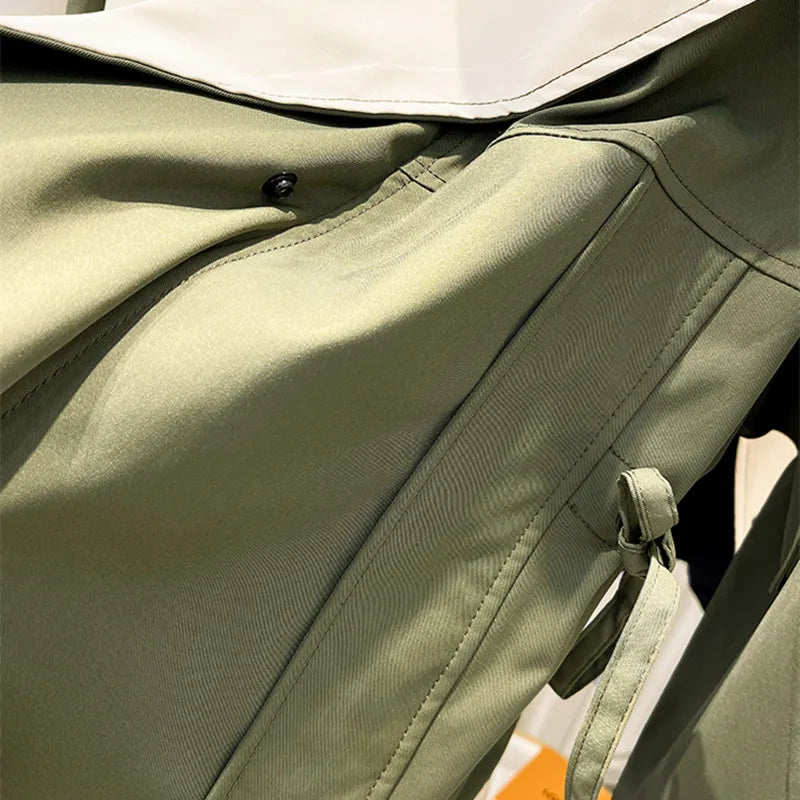 Oversized Jacket with Contrast Trim