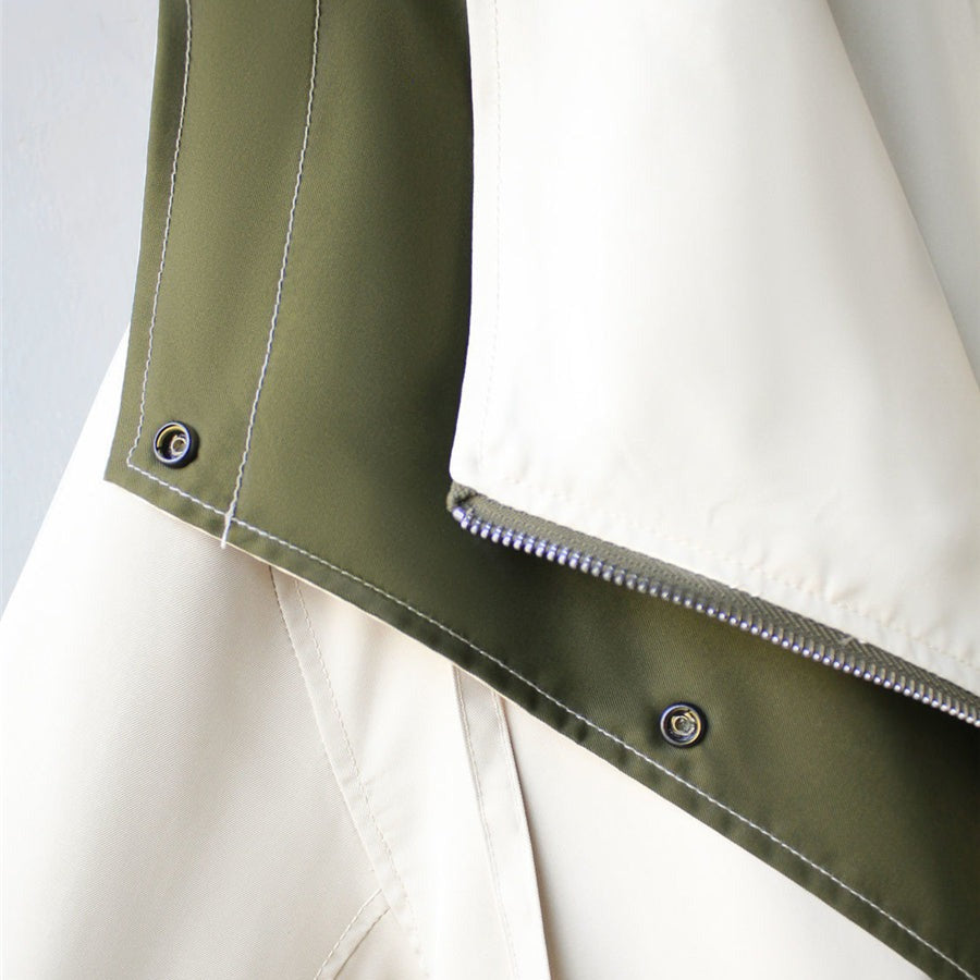 Oversized Jacket with Contrast Trim