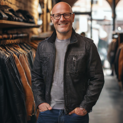 Stylish Urban Edge Leather Jacket for a Trendy Look