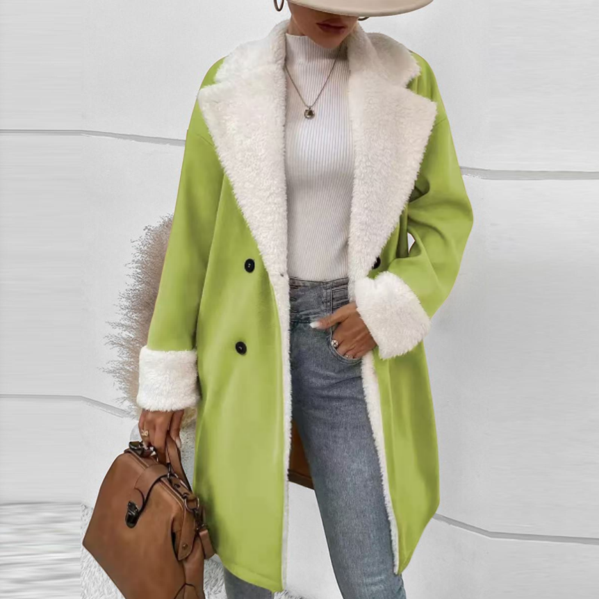 Women's Winter Coat Fleece Lined Teddy Coat Shearling Coat Long Jacket Warm