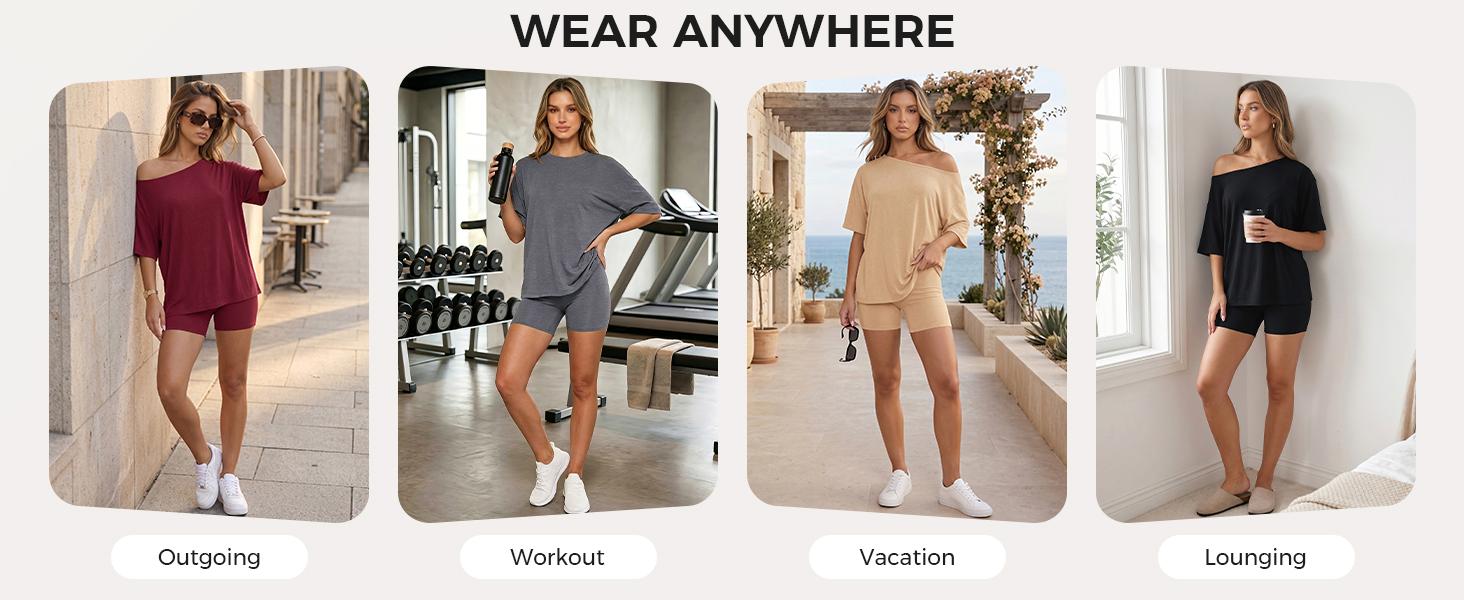 Fisoew Women’s Casual Two Piece Lounge Set Off Shoulder Top & Fitted Shorts Springtok Loungewear Pajama Nightwear Womenswear Clothes Matching pajama pants pajamas sets for women pajama sets women pj sets for women pajamas Fisoew Women’s Casual Two Piece Lounge Set Off Shoulder Top & Fitted Shorts Springtok Loungewear Pajama Nightwear Womenswear Clothes Matching pajama pants pajamas sets for women pajama sets women pj sets for women pajamas