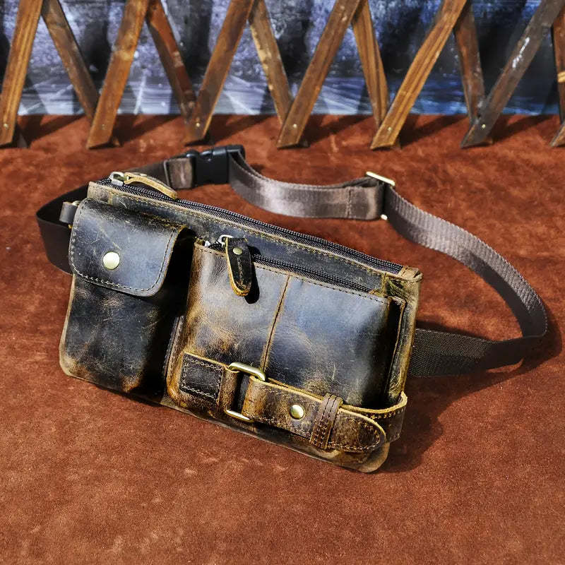 Vintage Leather Waist Bag