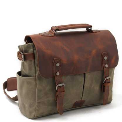 Canvas Crossbody Messenger Bag