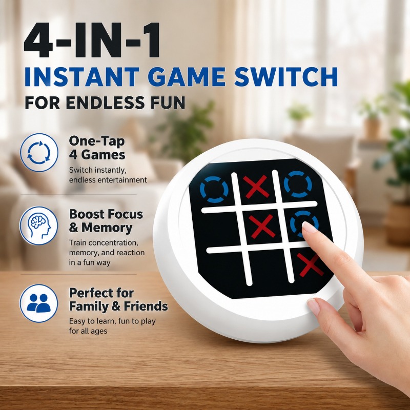 4-in-1 Handheld Brain Game Device