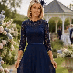 Composure elegant lace maxi dress in motion
