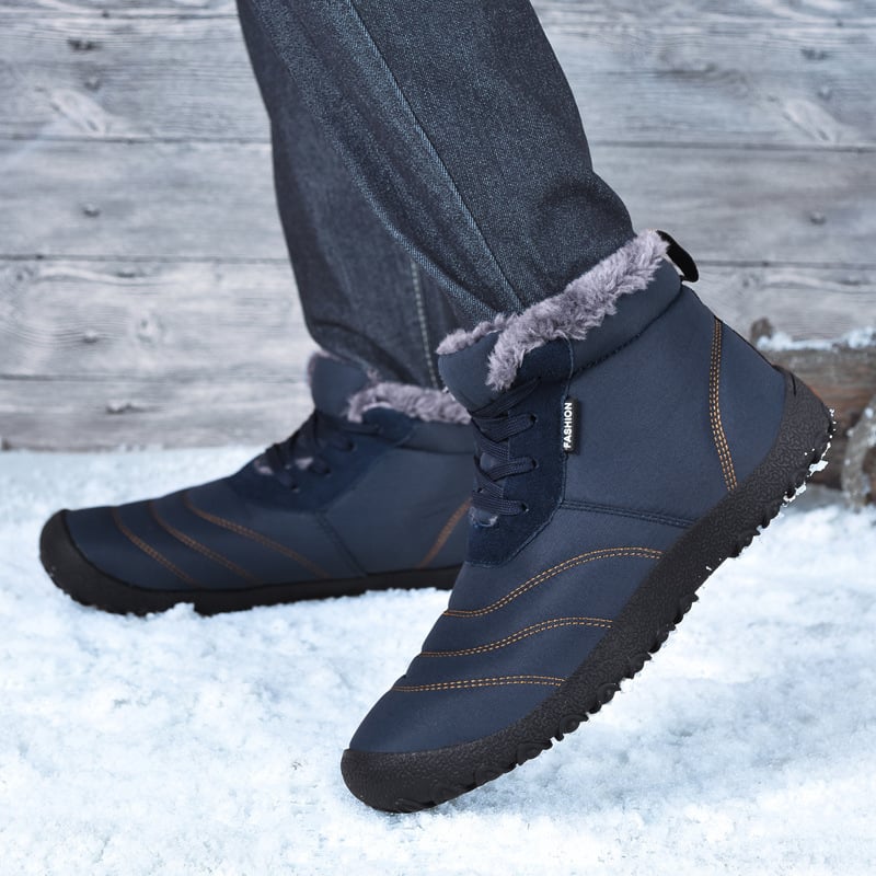 MEN'S COMFORTABLE VELVET SLIP-ON HIGH-TOP CASUAL SHOES
