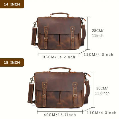Retro Brown Messenger Bag