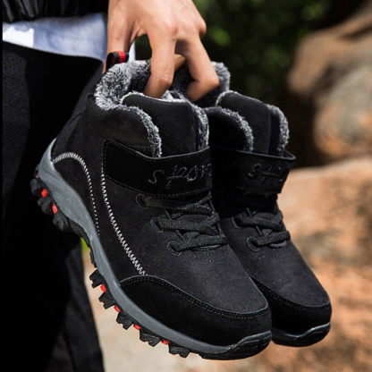 MEN'S COMFORTABLE LINED FLEECE ARCH SUPPORT SNEAKERS