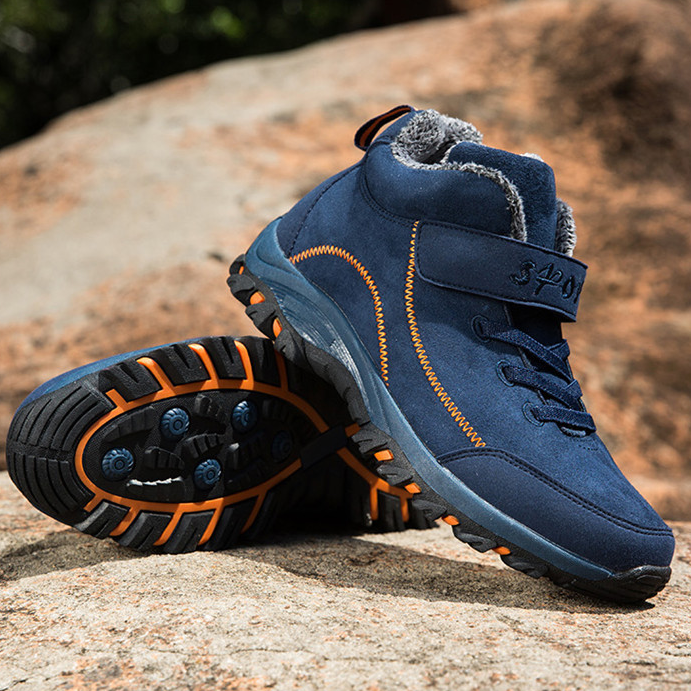 MEN'S COMFORTABLE LINED FLEECE ARCH SUPPORT SNEAKERS